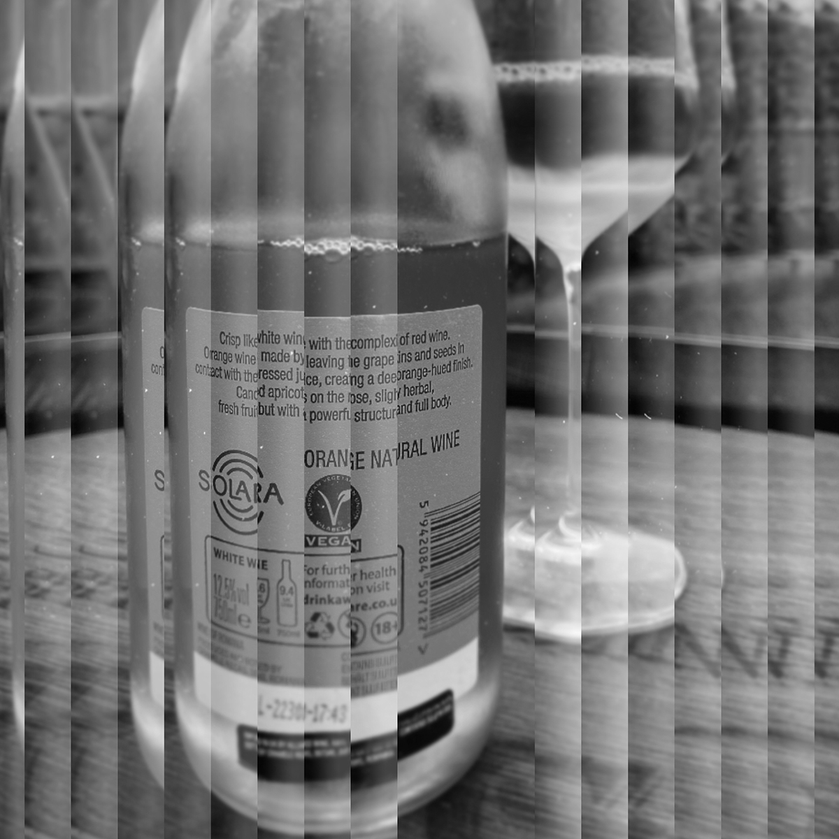 Image of a bottle of orange wine